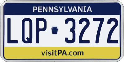 PA license plate LQP3272