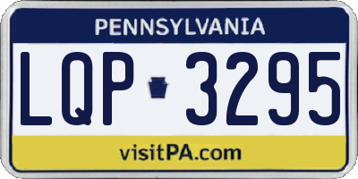 PA license plate LQP3295