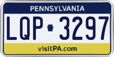 PA license plate LQP3297