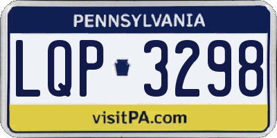 PA license plate LQP3298