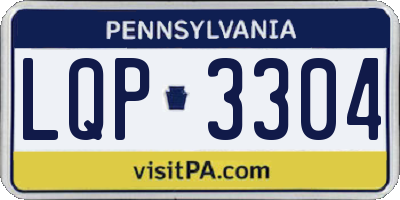 PA license plate LQP3304