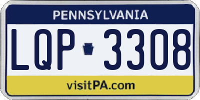 PA license plate LQP3308