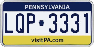 PA license plate LQP3331
