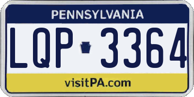 PA license plate LQP3364