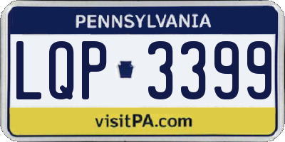 PA license plate LQP3399