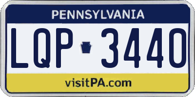 PA license plate LQP3440
