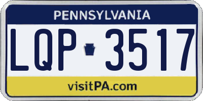 PA license plate LQP3517