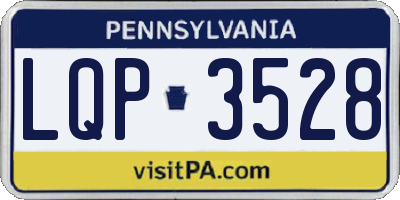 PA license plate LQP3528