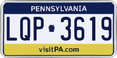 PA license plate LQP3619