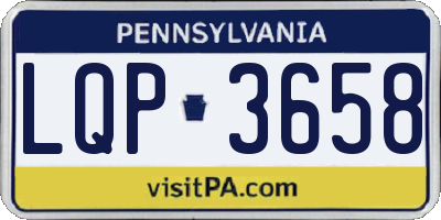 PA license plate LQP3658