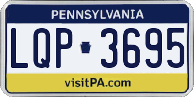 PA license plate LQP3695