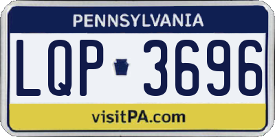 PA license plate LQP3696