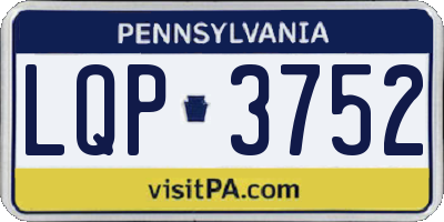 PA license plate LQP3752