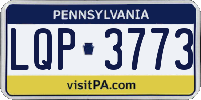 PA license plate LQP3773