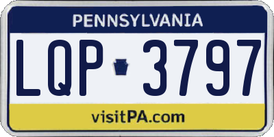 PA license plate LQP3797