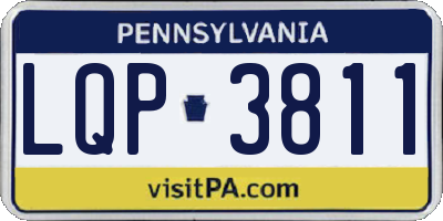 PA license plate LQP3811