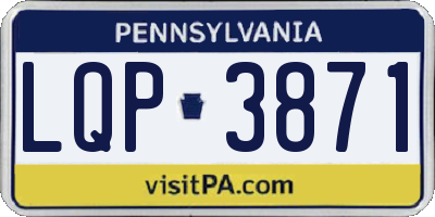 PA license plate LQP3871