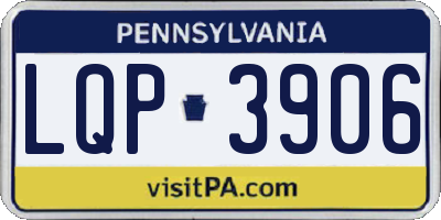 PA license plate LQP3906