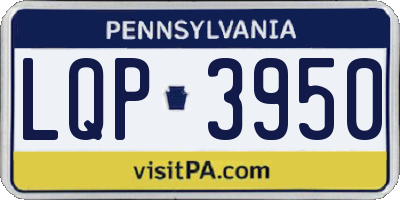 PA license plate LQP3950
