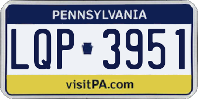 PA license plate LQP3951