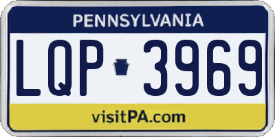 PA license plate LQP3969