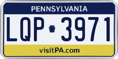 PA license plate LQP3971