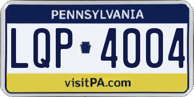 PA license plate LQP4004