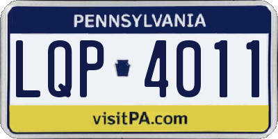 PA license plate LQP4011
