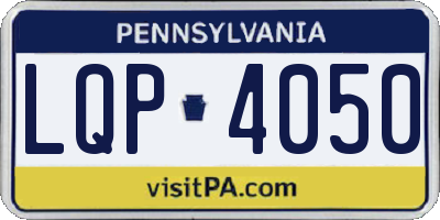 PA license plate LQP4050