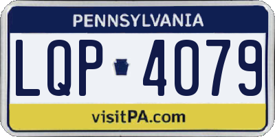 PA license plate LQP4079