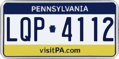 PA license plate LQP4112