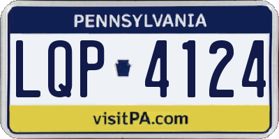 PA license plate LQP4124