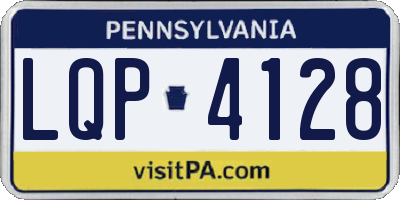 PA license plate LQP4128