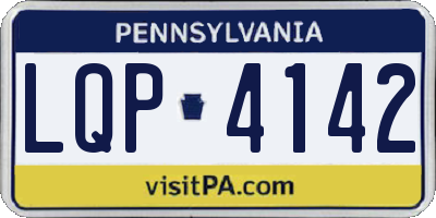 PA license plate LQP4142