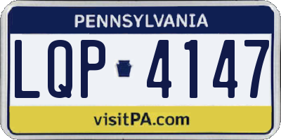 PA license plate LQP4147