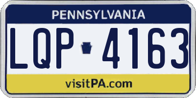 PA license plate LQP4163