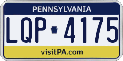 PA license plate LQP4175