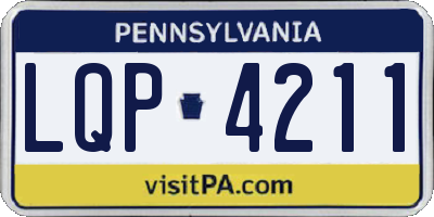 PA license plate LQP4211