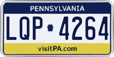 PA license plate LQP4264