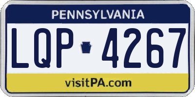 PA license plate LQP4267