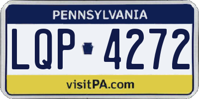PA license plate LQP4272