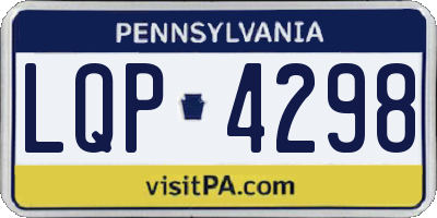 PA license plate LQP4298