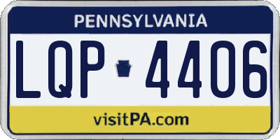 PA license plate LQP4406