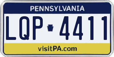 PA license plate LQP4411