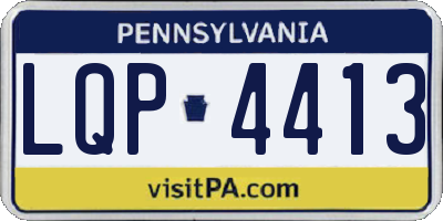 PA license plate LQP4413