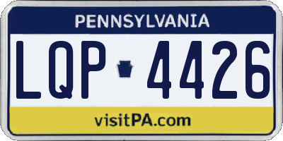 PA license plate LQP4426