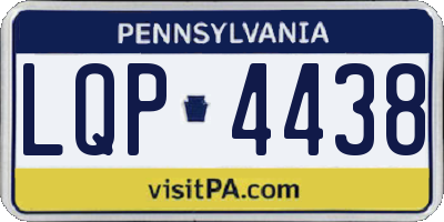 PA license plate LQP4438