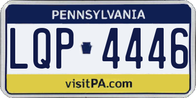 PA license plate LQP4446