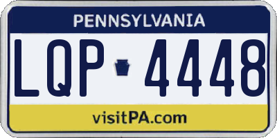 PA license plate LQP4448