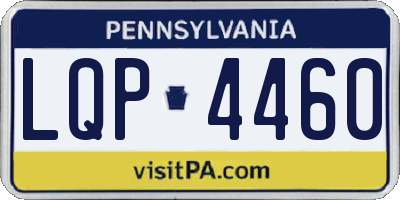 PA license plate LQP4460